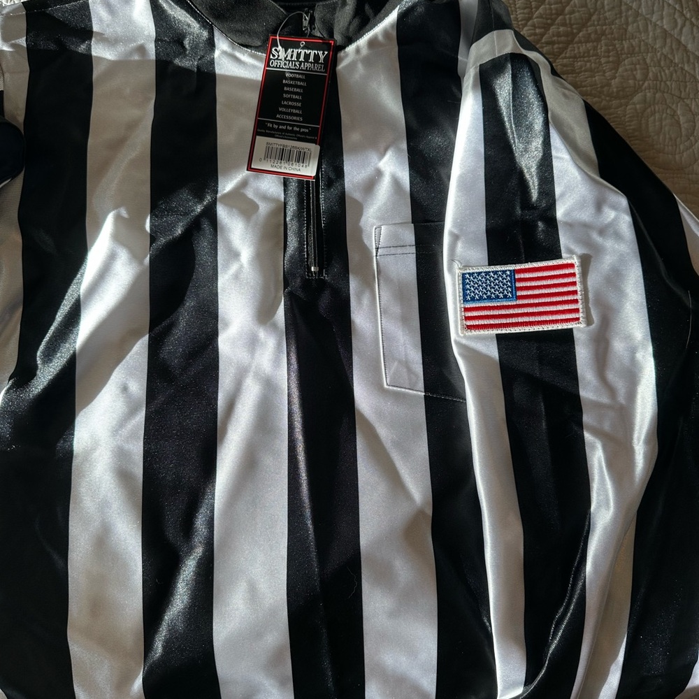 Smitty Referee Jacket with American Flag Patch Football 2” FBS 126